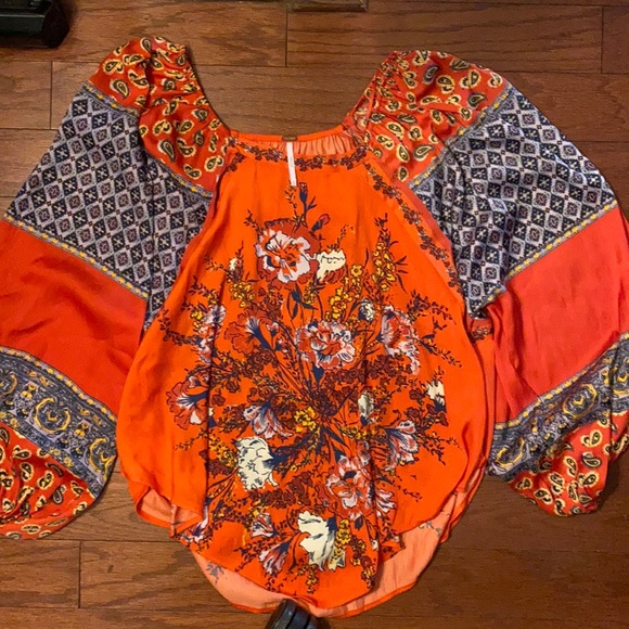 Free People Floral Blouse - Picture 4 of 6